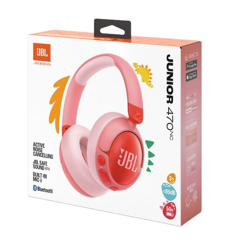 JBL JR470NC Bluetooth gyerek fejhallgató – aktív zajszűrés, biztonságos hangerő, akár 50 óra üzemidő – 4. kép