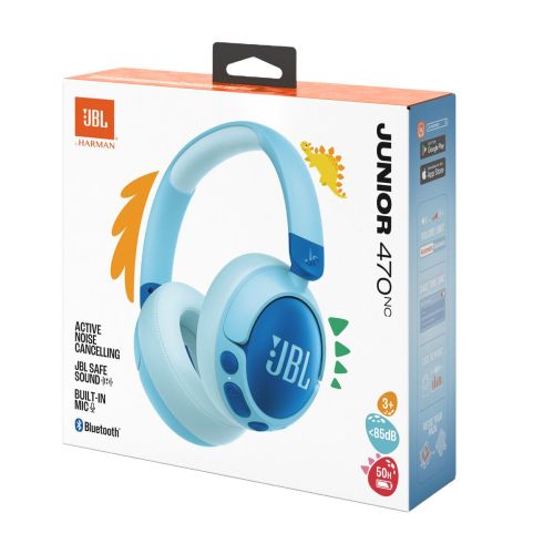 JBL JR470NC Bluetooth gyerek fejhallgató – aktív zajszűrés, biztonságos hangerő, akár 50 óra üzemidő – 3. kép