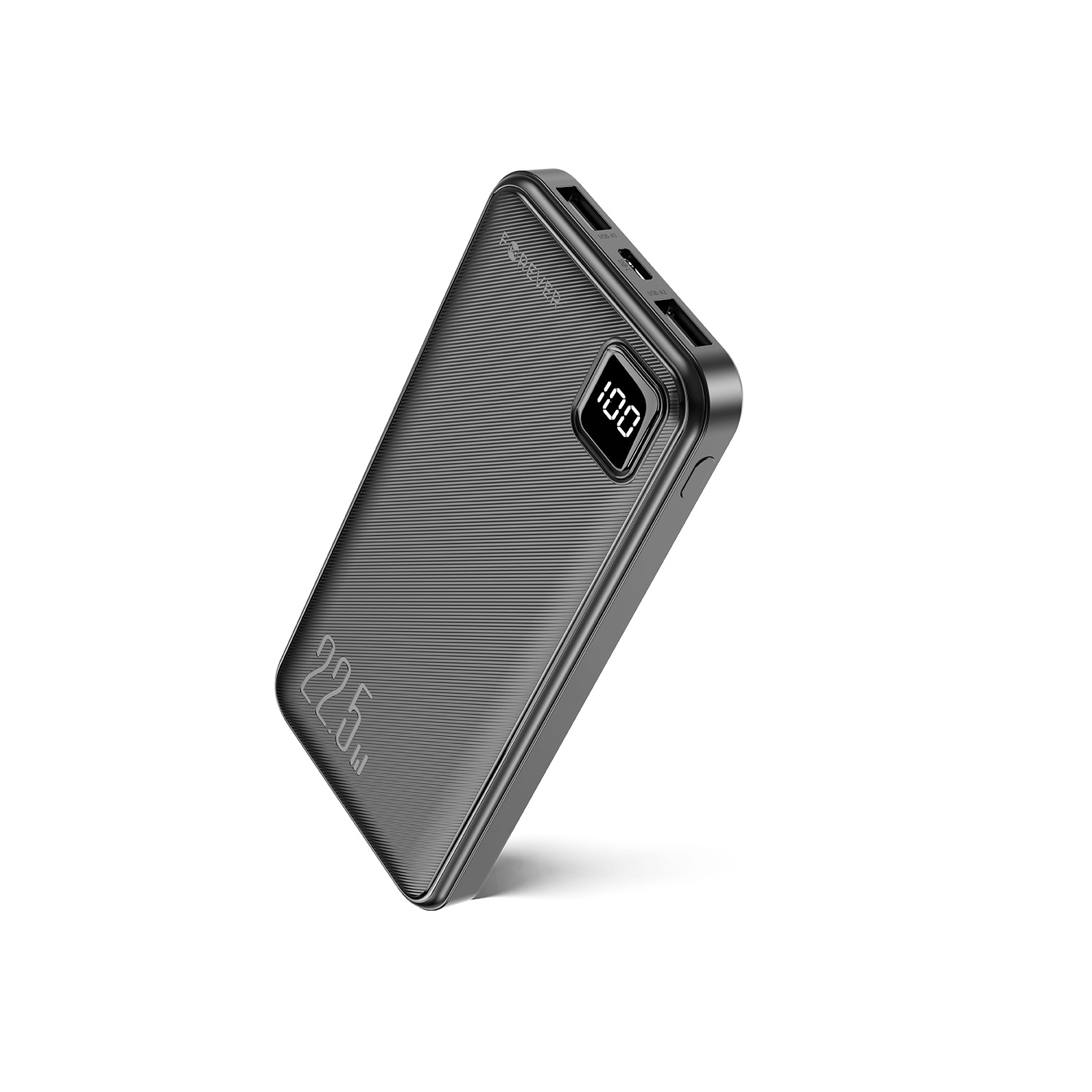 Forever TB-300M PD QC 10000 mAh 22,5W Powerbank, Gyors Töltés – Fekete