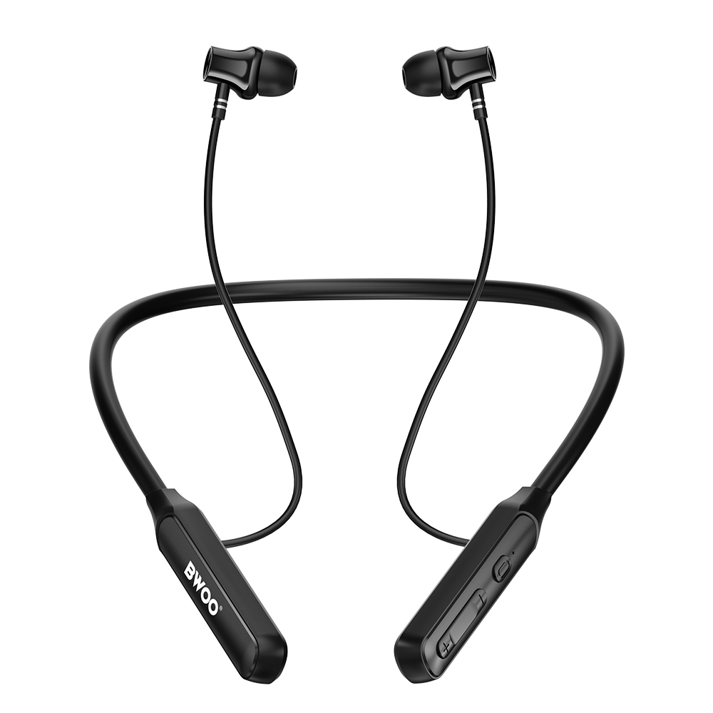 BWOO BW890 Nyakpántos Bluetooth Fülhallgató BT5.3 – Sztereó Hangzás, Fekete