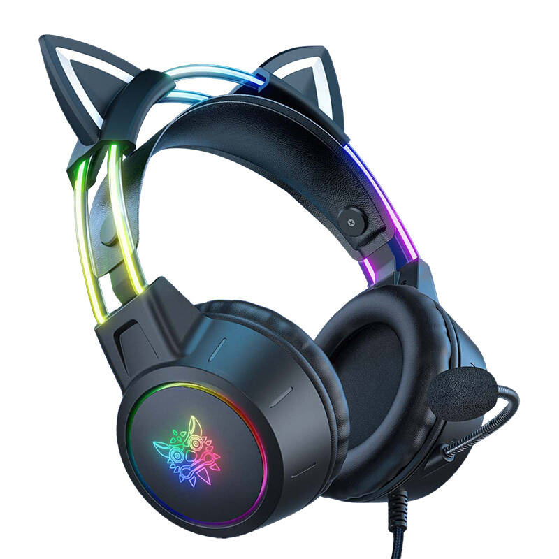 ONIKUMA X15 PRO RGB Gaming Fejhallgató – 50 mm driver, zajszűrős mikrofon, USB + 3,5 mm, Fekete