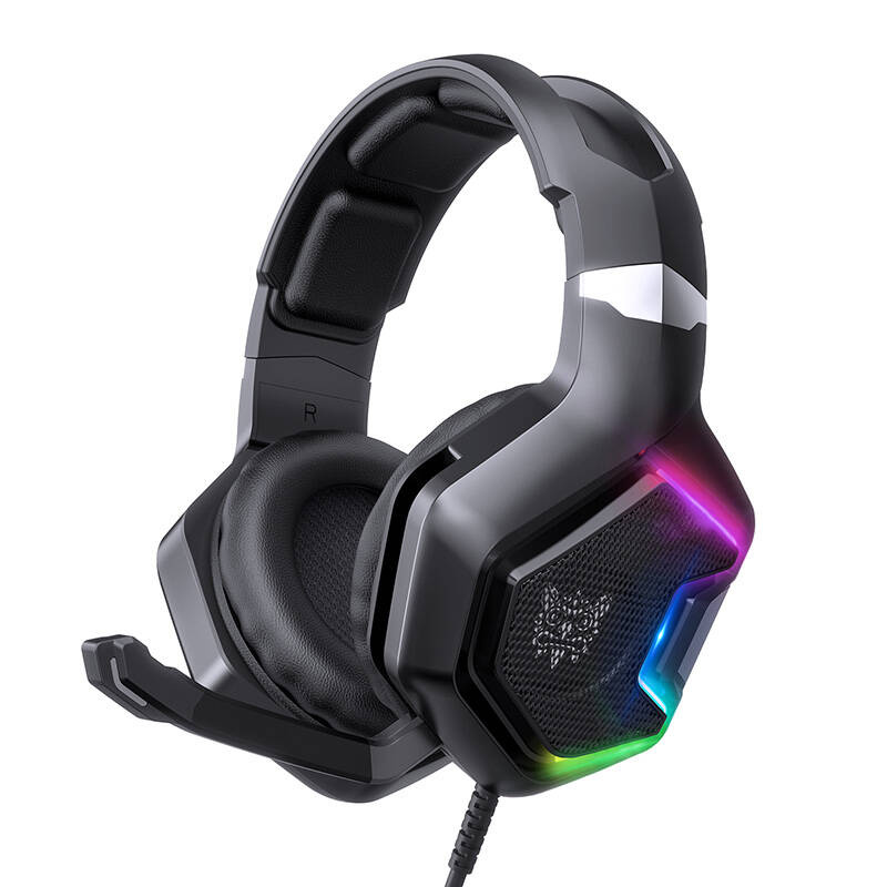 ONIKUMA K10 PRO RGB Gamer Fejhallgató – 7.1 Surround Hangzás, Zajszűrős Mikrofon, RGB Fény, Fekete