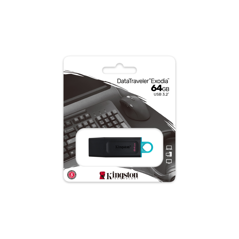 Kingston DataTraveler Exodia 64GB USB 3.2 Pendrive – Gyors adatátvitel és kompakt dizájn – 6. kép