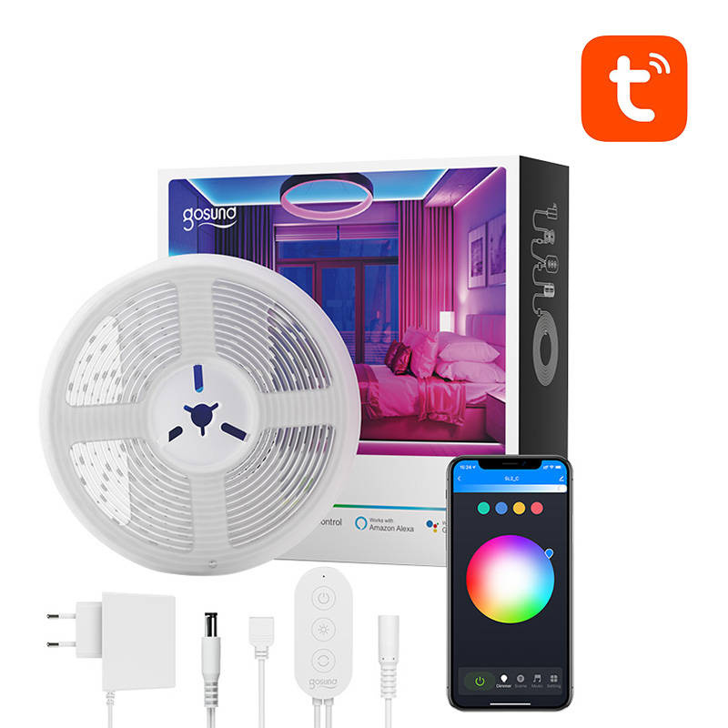 Gosund SL2 Okos WiFi RGB LED szalag – 5 m, Tuya / Smart Life kompatibilis – 2. kép