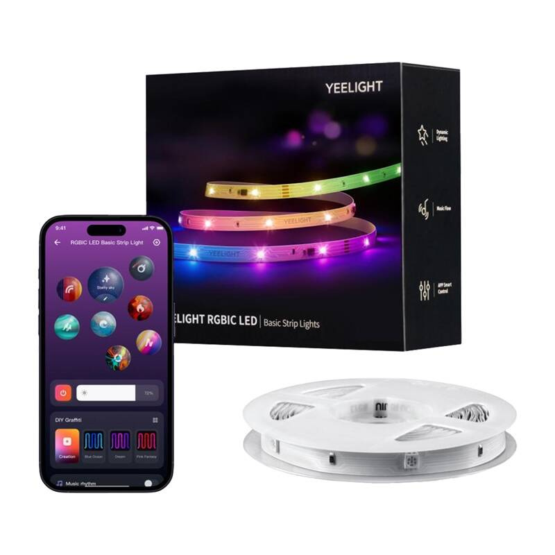 Yeelight RGBIC Basic - Okos RGB LED Szalag, 12m – 4. kép
