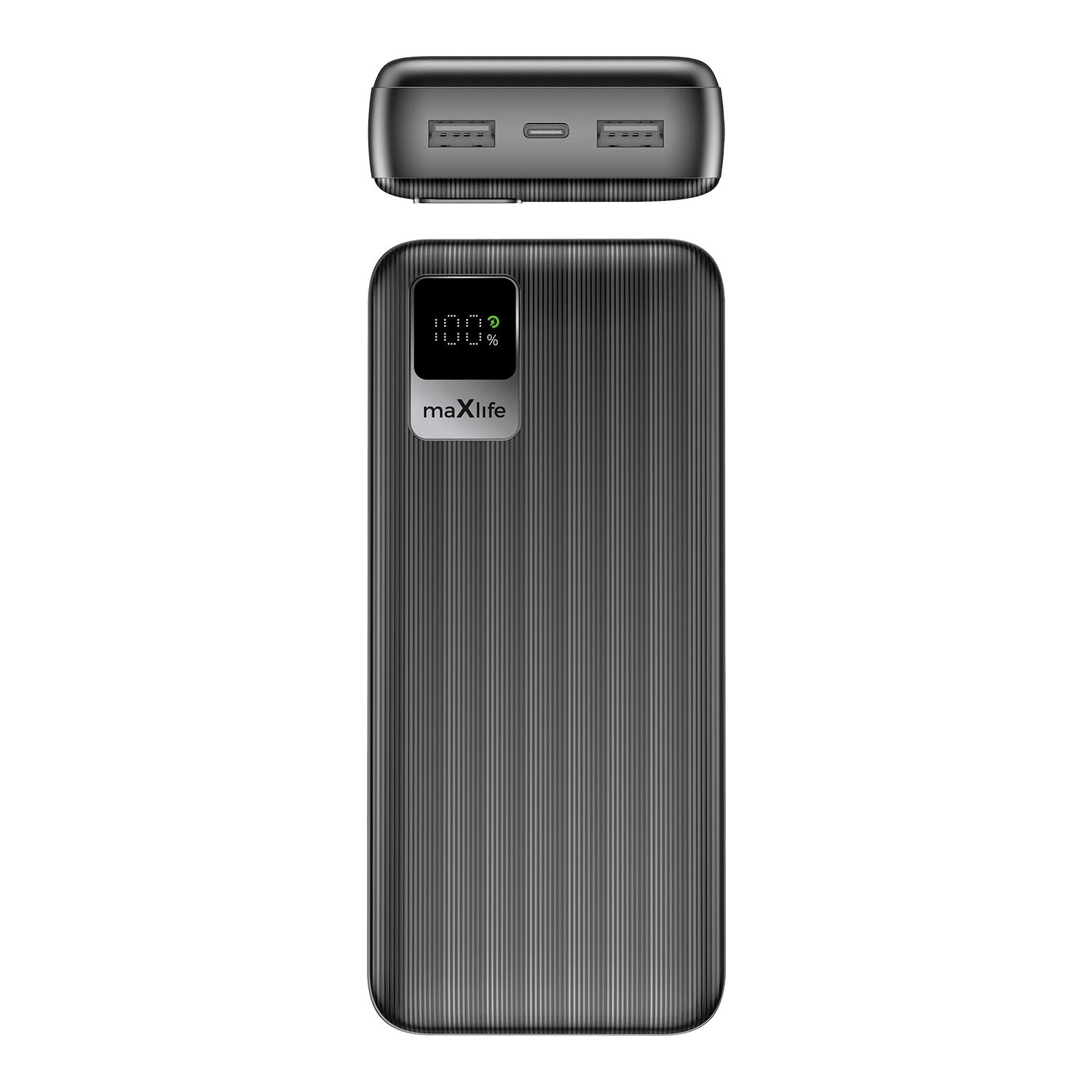 Maxlife powerbank MXPB-07 20000mAh, fekete – 2. kép