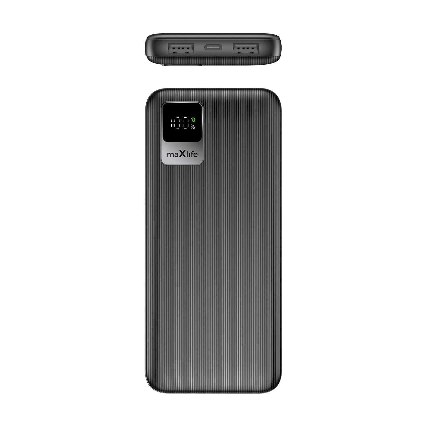 Maxlife powerbank MXPB-07 10000 mAh, fekete – 2. kép