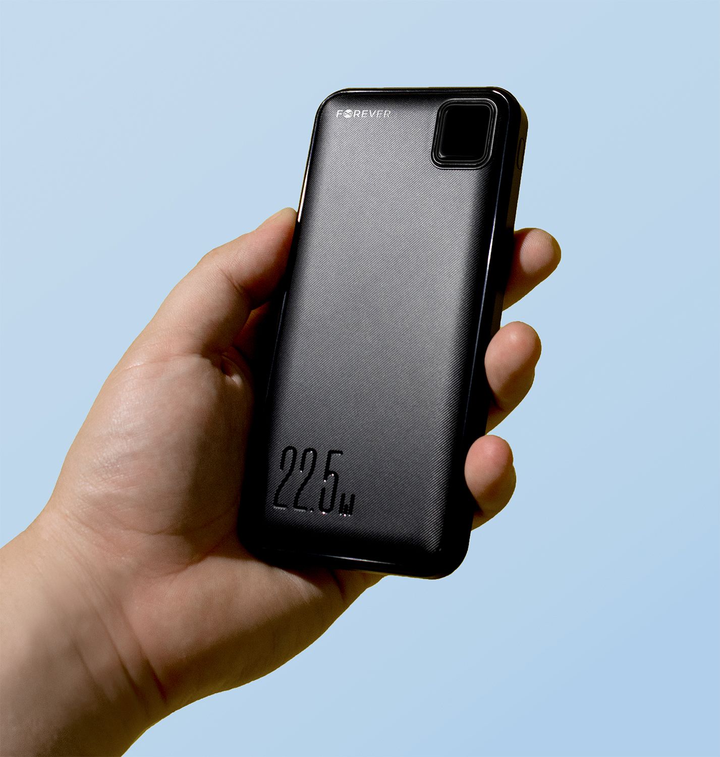 Forever TB-300M PD QC 10000 mAh 22,5W Powerbank, Gyors Töltés – Fekete – 10. kép