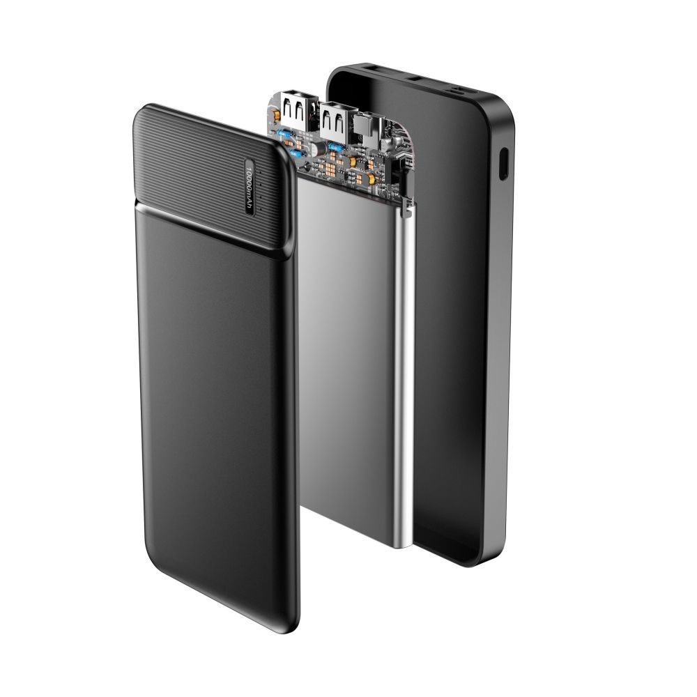 Maxlife MXPB-01 10000mAh hordozható külső akkumulátor – fekete – 7. kép