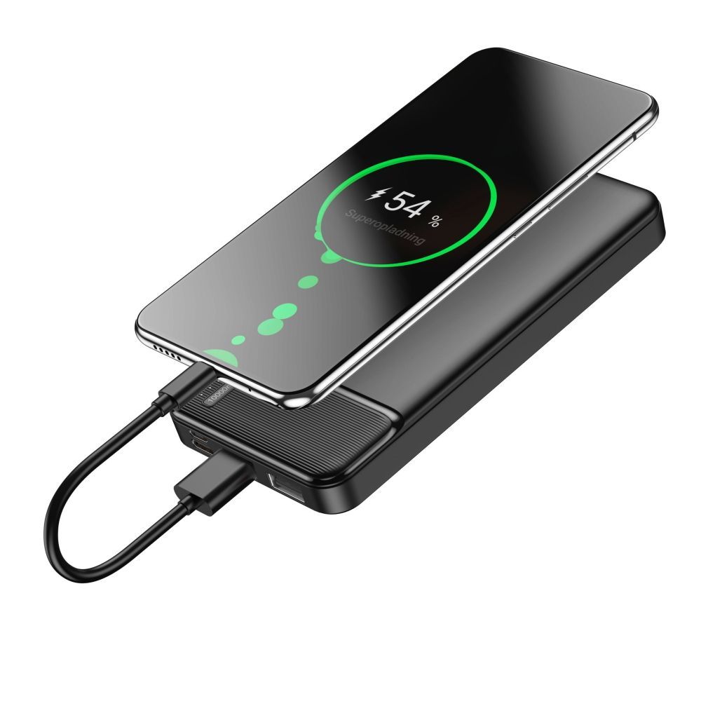 Maxlife MXPB-01 10000mAh hordozható külső akkumulátor – fekete – 8. kép
