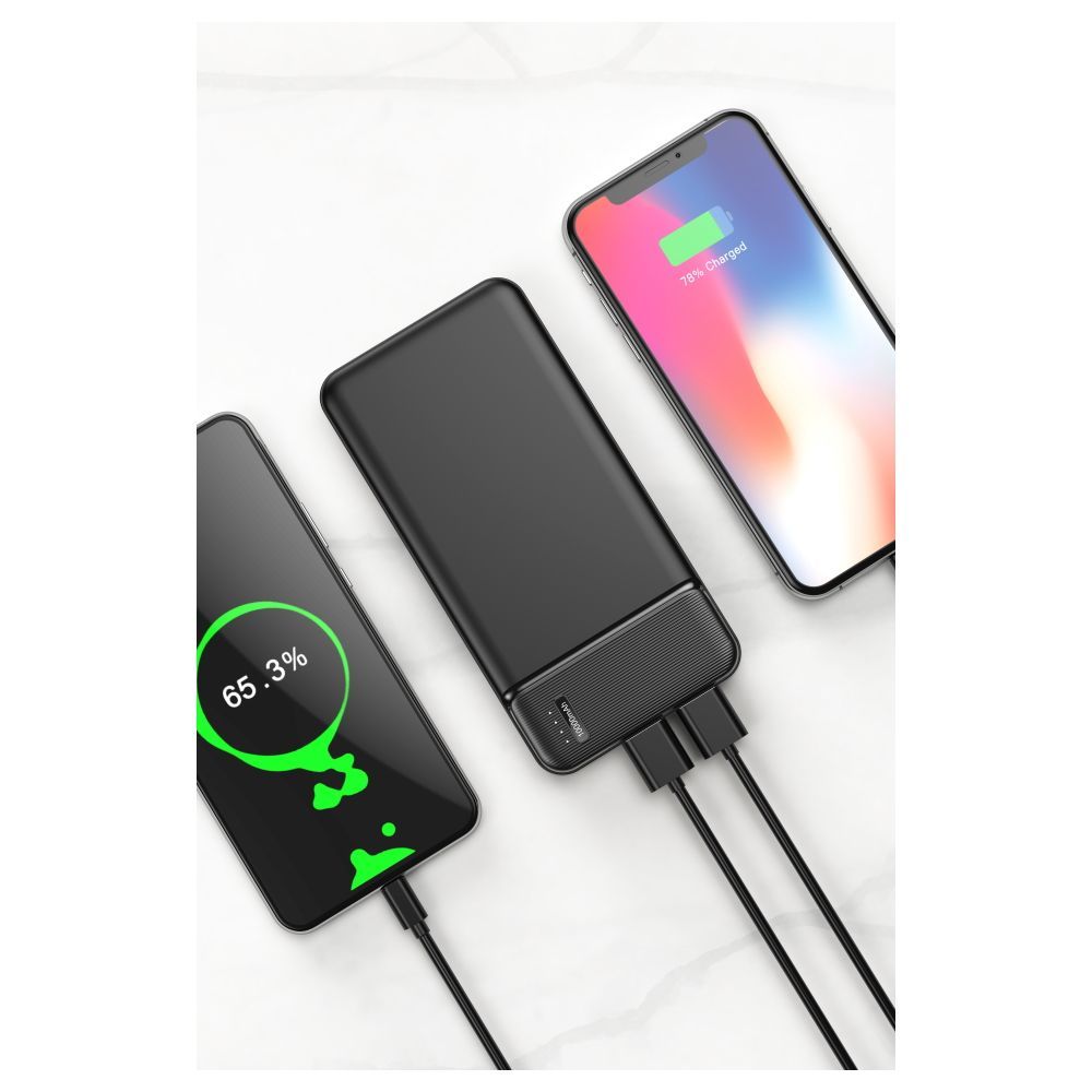 Maxlife MXPB-01 10000mAh hordozható külső akkumulátor – fekete – 9. kép