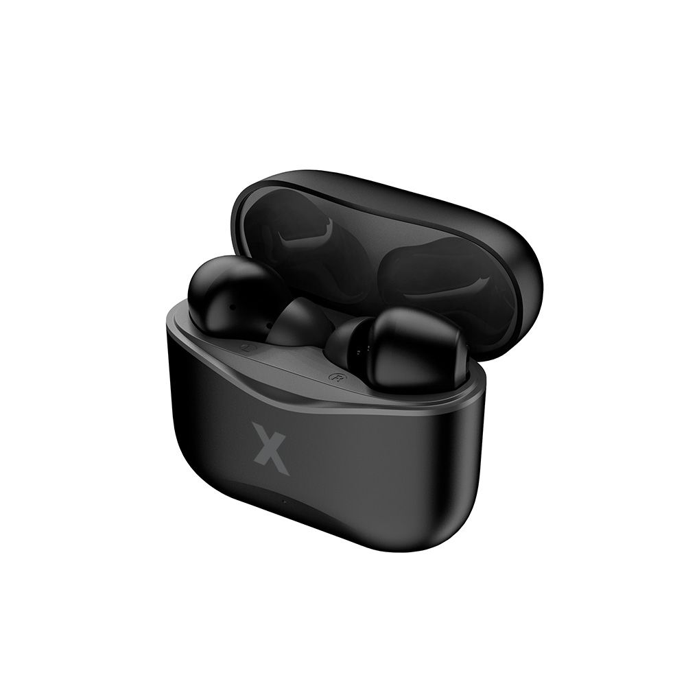 Maxlife MXBE-01 TWS Bluetooth vezeték nélküli fülhallgató – Fekete, töltőtokkal