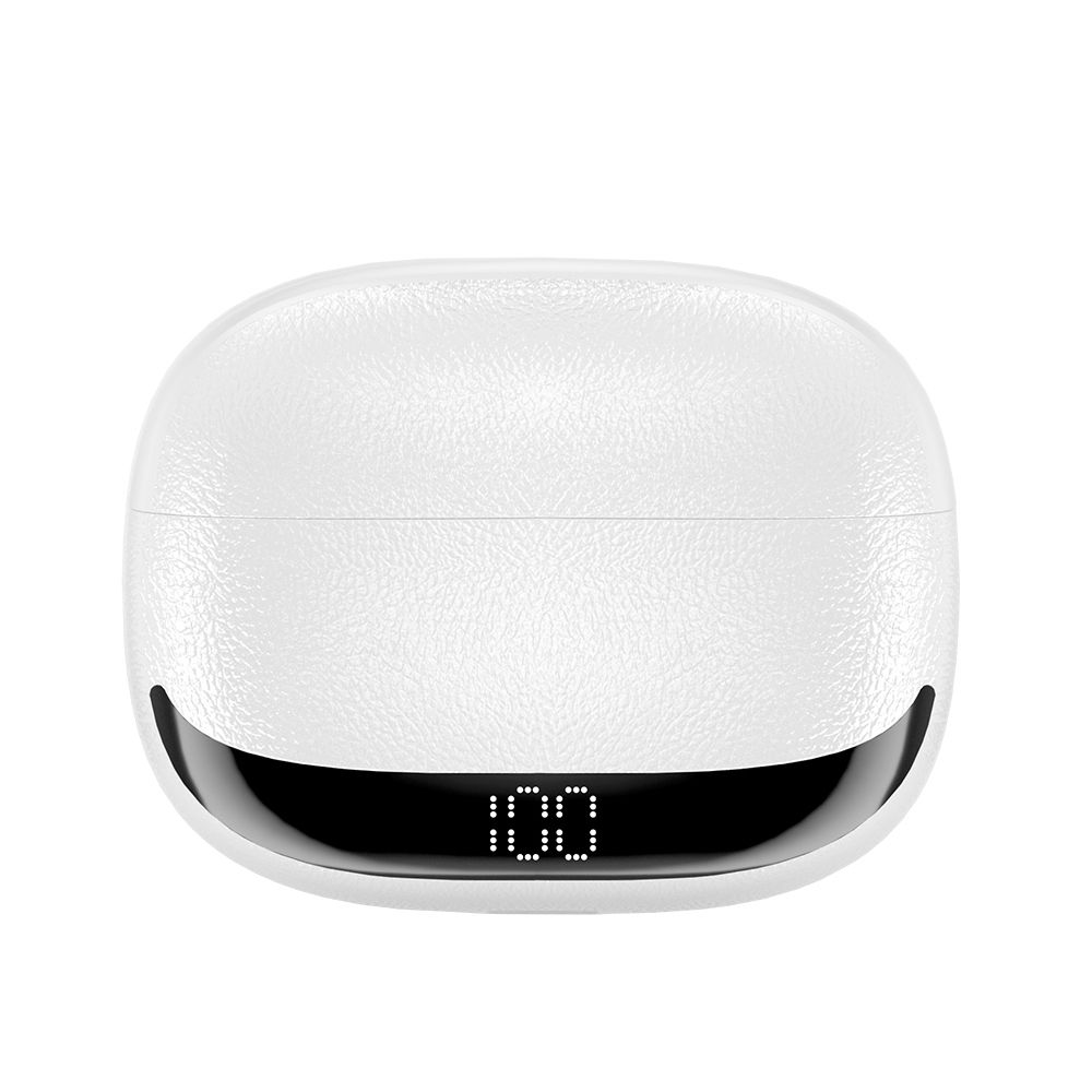 BWOO BW40 TWS Bluetooth fülhallgató aktív zajszűréssel (ANC) – LCD kijelzős töltőtokkal, fehér – 3. kép