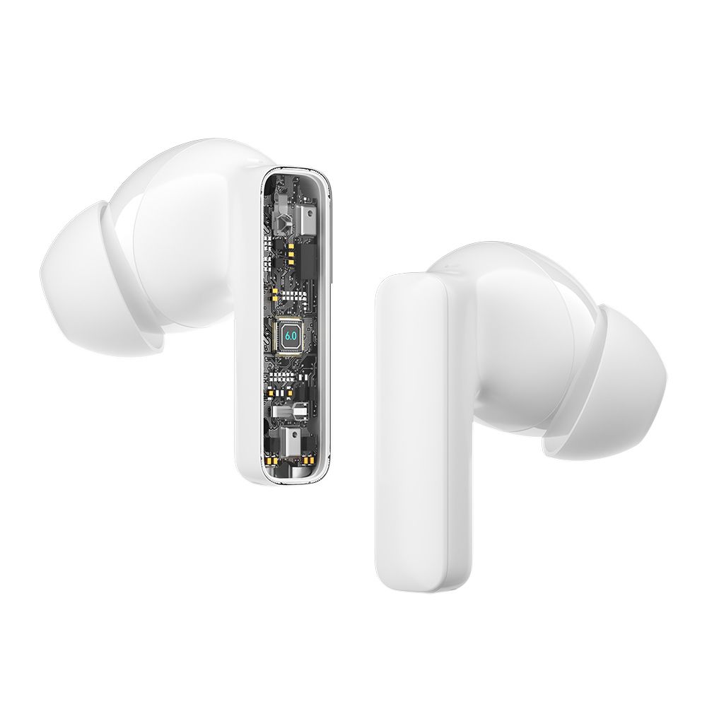 BWOO BW40 TWS Bluetooth fülhallgató aktív zajszűréssel (ANC) – LCD kijelzős töltőtokkal, fehér – 4. kép
