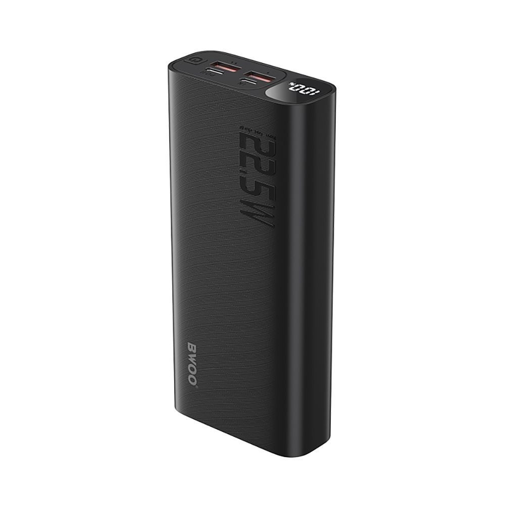 BWOO P44 20000mAh Powerbank, 22.5W Gyorstöltés, LCD kijelző, USB-C + 2x USB-A