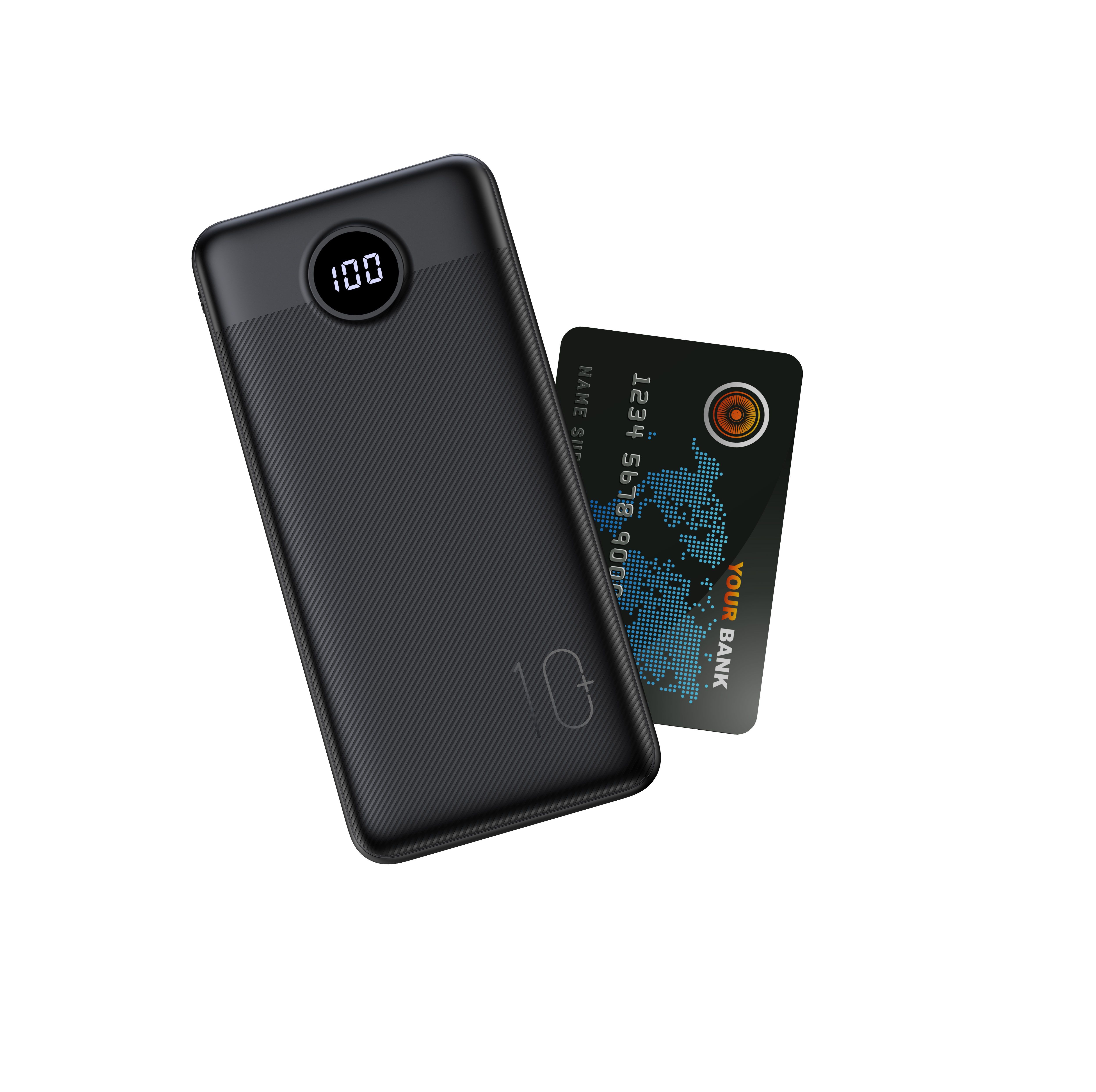 Veger L10S W1105PD 10000mAh Powerbank, 20W PD/QC3.0, digitális kijelző, 2×USB-A + USB-C – 2. kép