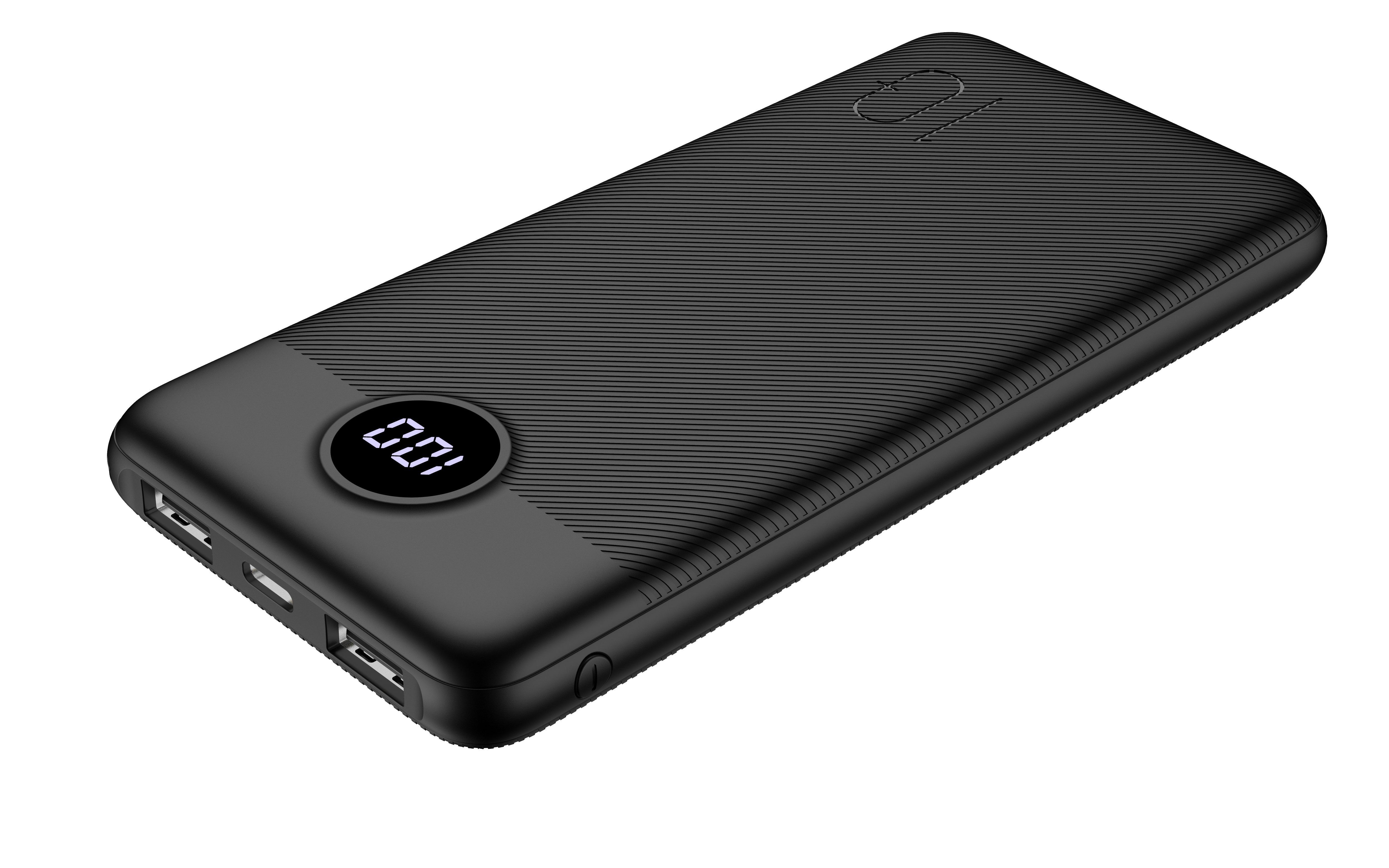 Veger L10S W1105PD 10000mAh Powerbank, 20W PD/QC3.0, digitális kijelző, 2×USB-A + USB-C – 3. kép