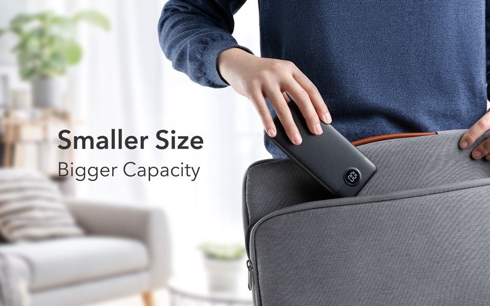 Veger L10S W1105PD 10000mAh Powerbank, 20W PD/QC3.0, digitális kijelző, 2×USB-A + USB-C – 12. kép