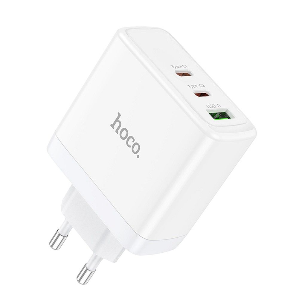Hoco N30 GaN 65W gyorstöltő – 2× USB-C + USB-A, Power Delivery, Quick Charge, laptop töltéshez – 3. kép