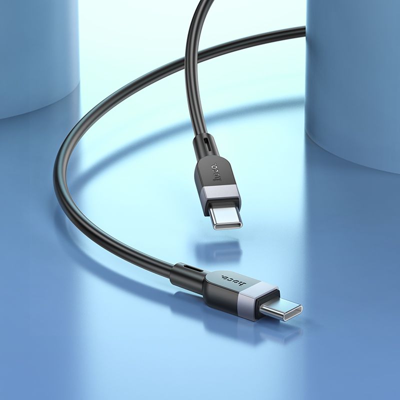 Hoco X109 USB-C – USB-C szilikon gyorstöltő kábel, 60W, 3 méter – 5. kép