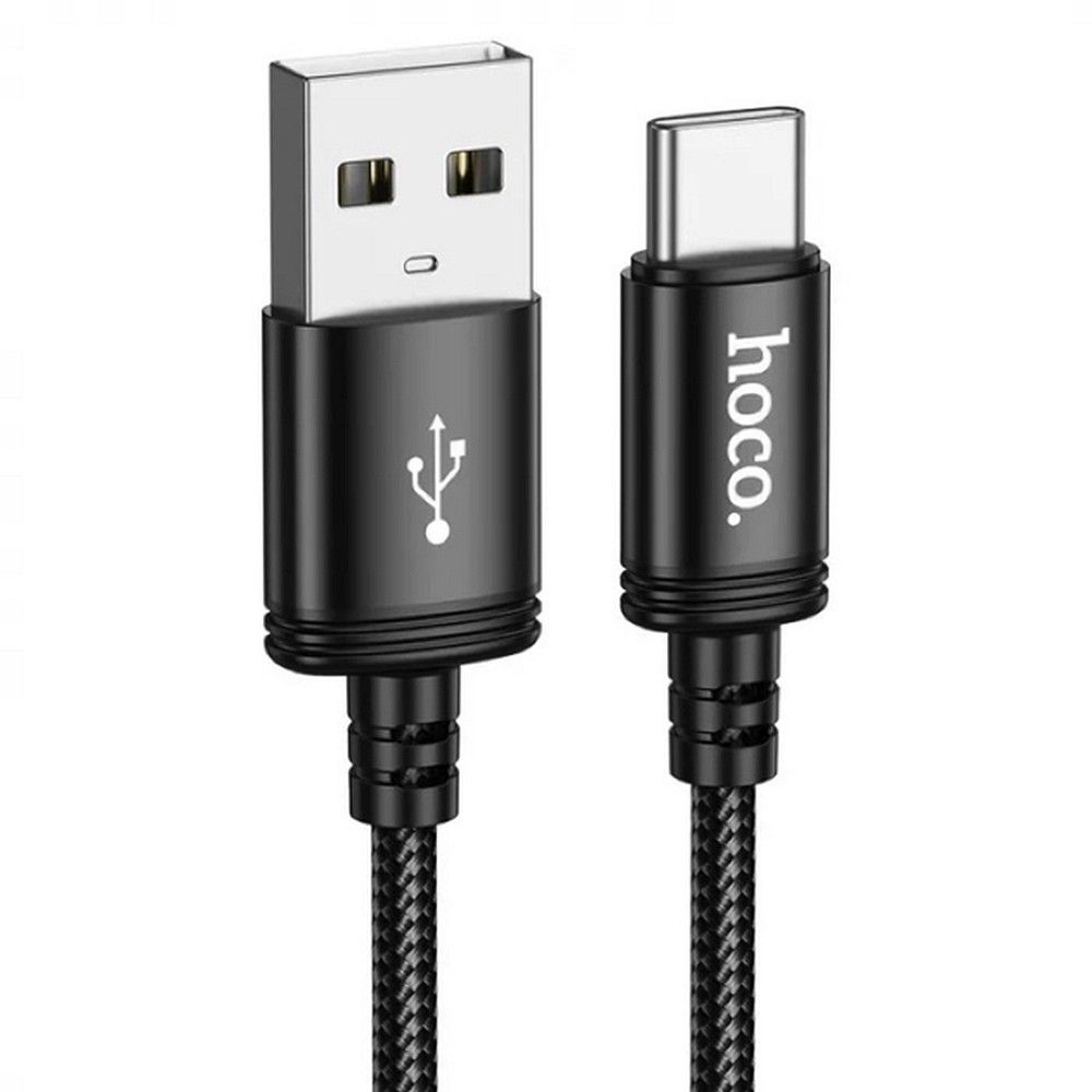 Hoco X91 USB-A – USB-C Töltőkábel - 3m, 3A gyorstöltés, fonott kivitel, 480Mbps adatátvitel
