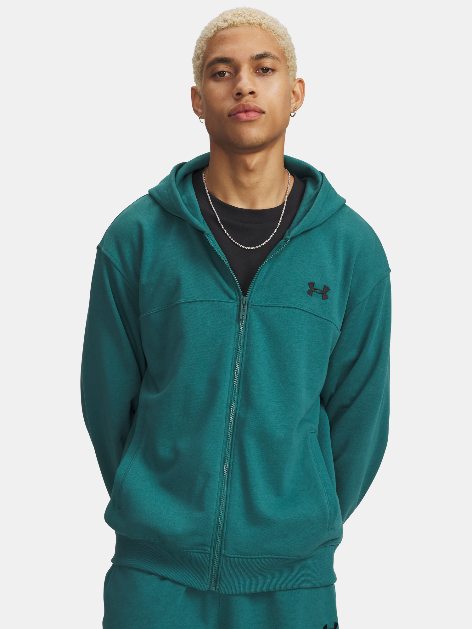 Under Armour Férfi Cipzáras Pulóver UA Rival LW FZ
