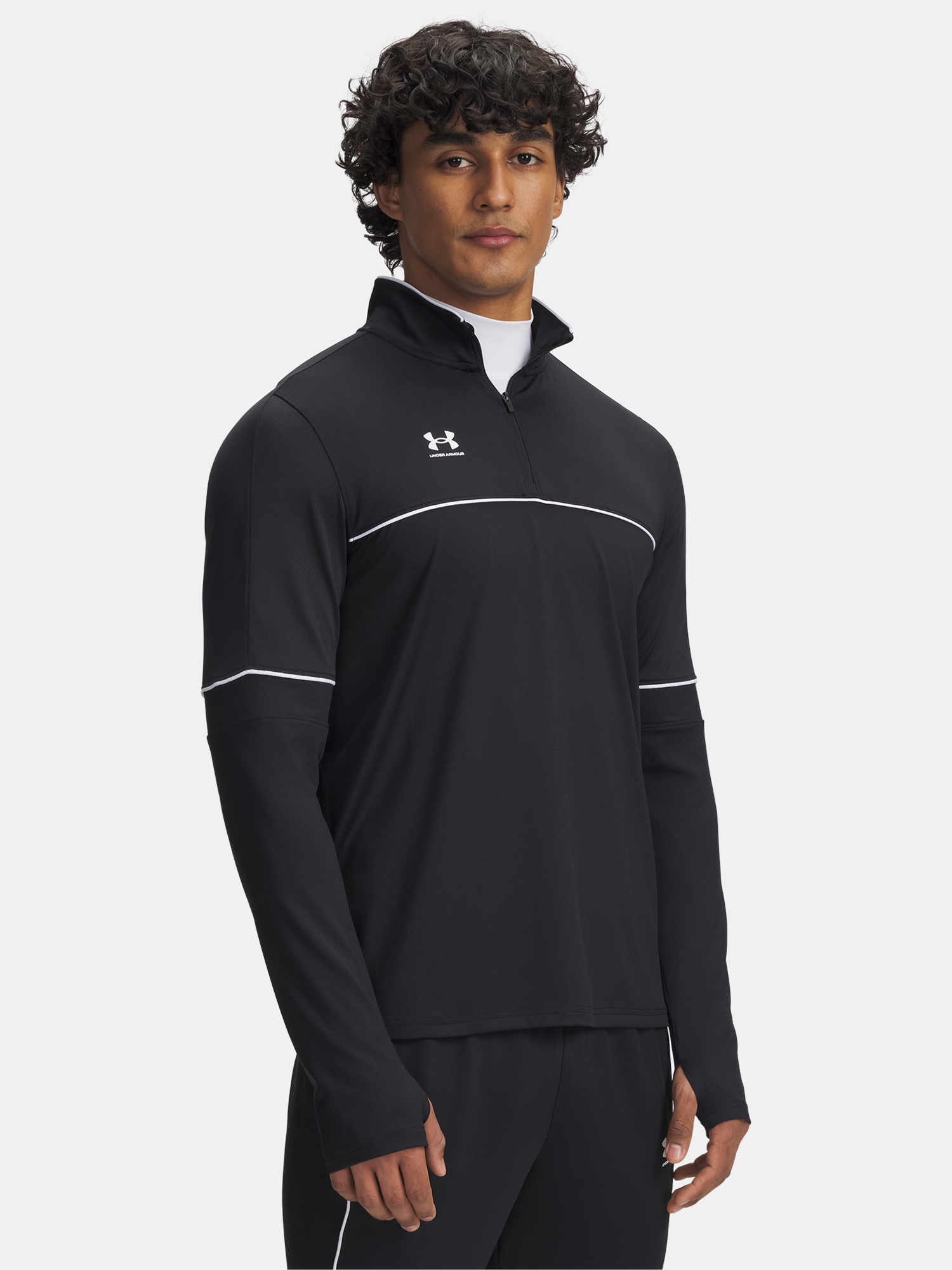 Under Armour Férfi Hosszú Ujjú Futballpóló UA M Challenger Training QZ