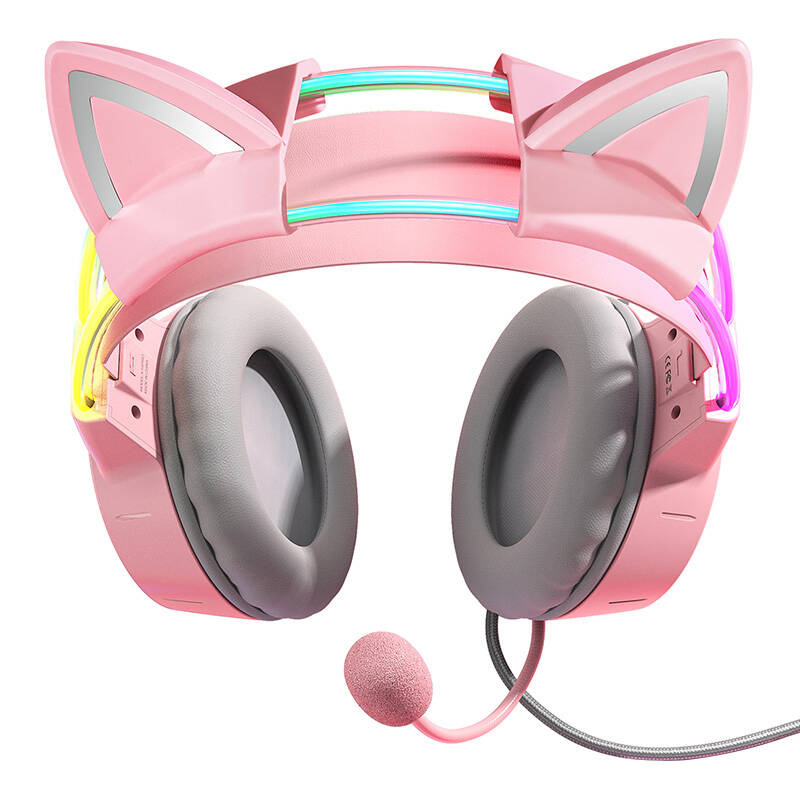 ONIKUMA X15 PRO RGB Gaming Fejhallgató – 50 mm driver, zajszűrős mikrofon, USB + 3,5 mm, Fekete – 6. kép