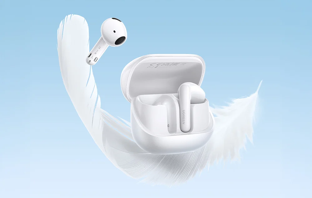 UGREEN WS216 LightBuds Magic TWS Bluetooth Fülhallgató – érintőkijelzős tok, ANC, ENC – 4. kép