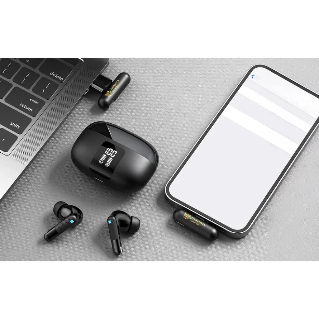 ONIKUMA TX612 Gamer TWS fülhallgató – Bluetooth 5.4, 2,4 GHz dongle, ANC, ENC mikrofon – 4. kép