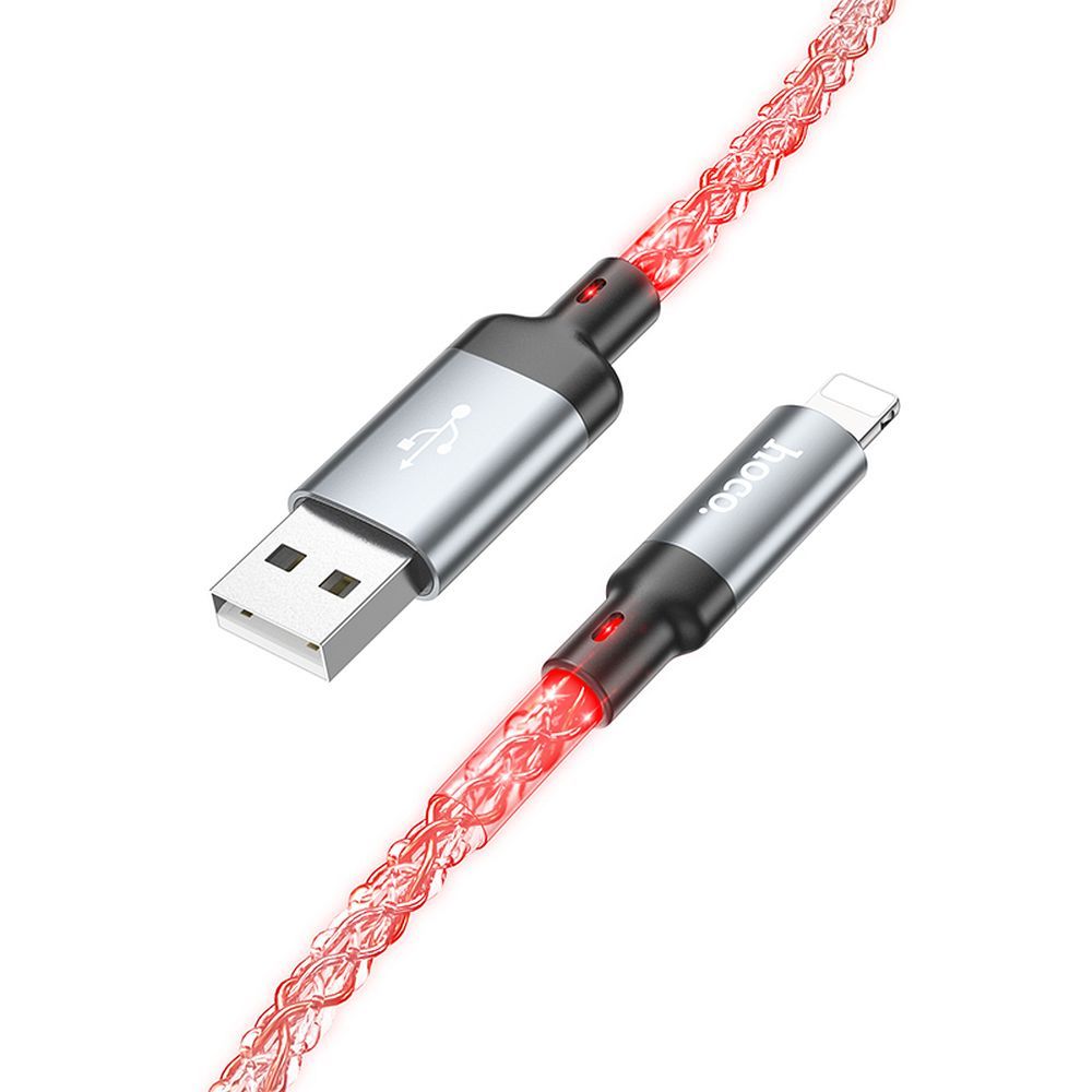 Hoco U112 Shine USB-A – Lightning kábel – gyorstöltéshez és adatátvitelhez, 1 méter – 6. kép