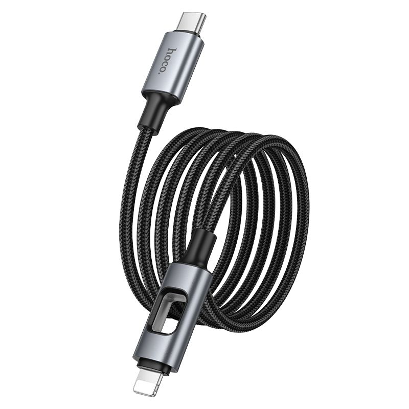 Hoco U144 USB-C – Lightning LED világításos gyorstöltő kábel – PD gyorstöltés Apple készülékekhez – 3. kép