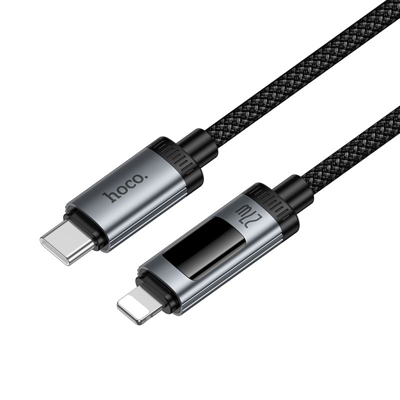 Hoco U148 USB-C – Lightning PD gyorstöltő kábel OLED teljesítménykijelzővel – 3. kép
