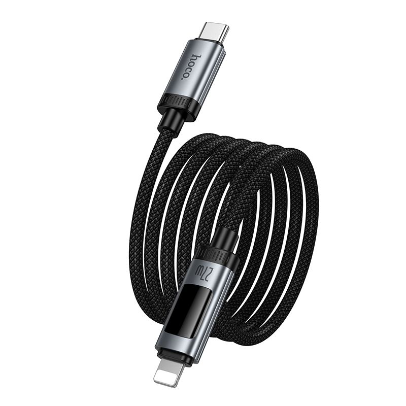 Hoco U148 USB-C – Lightning PD gyorstöltő kábel OLED teljesítménykijelzővel – 6. kép