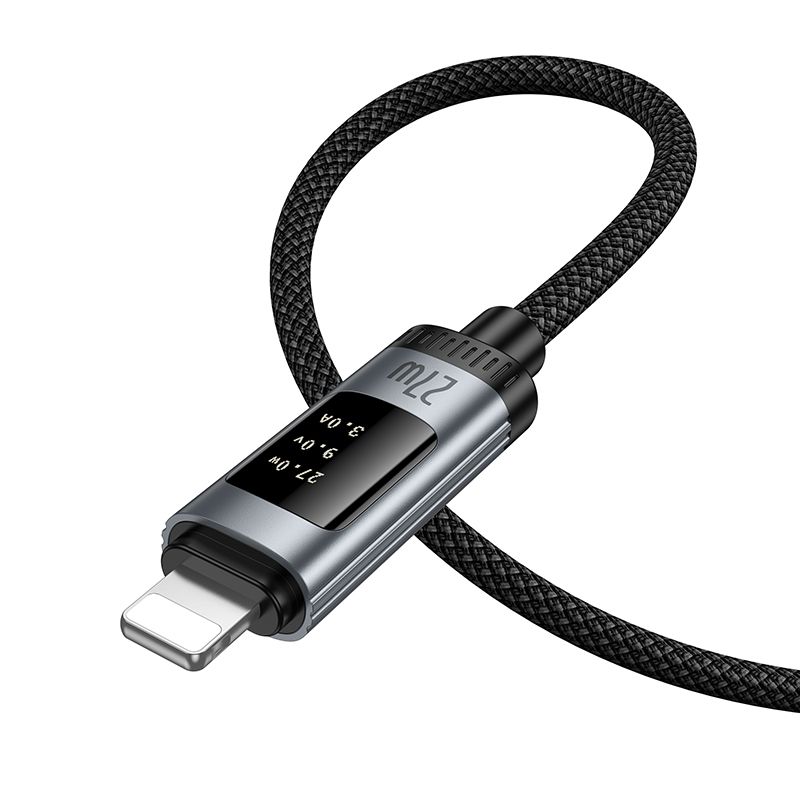 Hoco U148 USB-C – Lightning PD gyorstöltő kábel OLED teljesítménykijelzővel – 4. kép