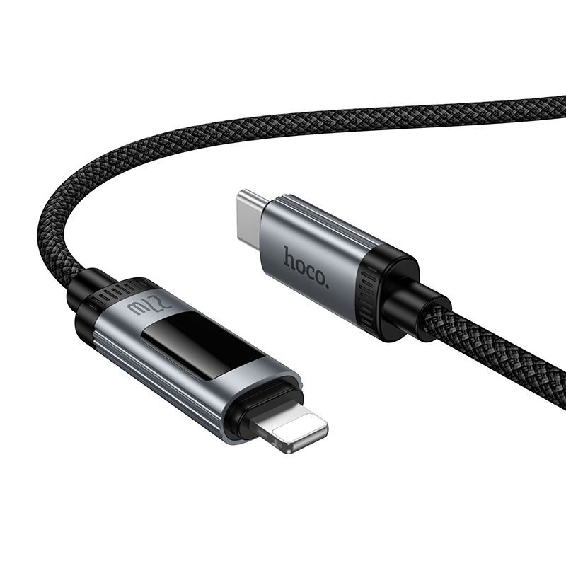 Hoco U148 USB-C – Lightning PD gyorstöltő kábel OLED teljesítménykijelzővel – 2. kép