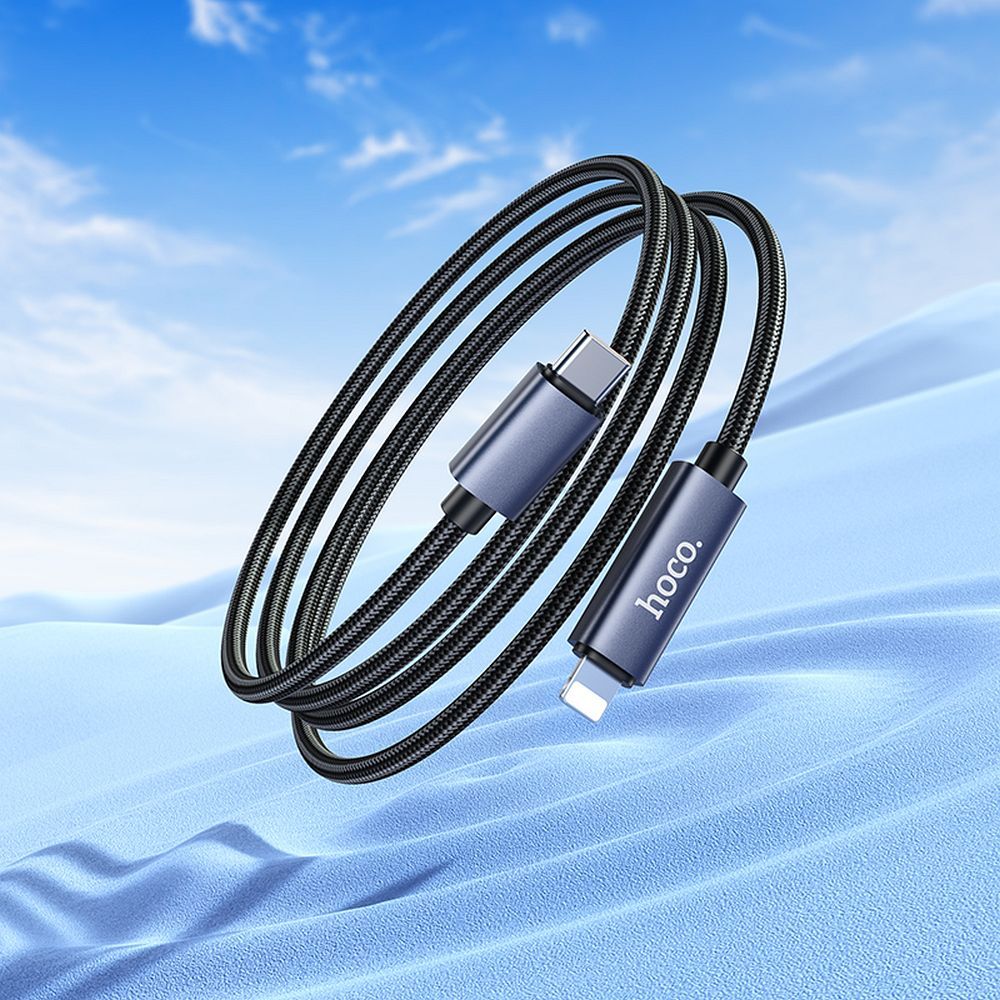 Hoco X112 USB-C – Lightning PD 27W gyorstöltő kábel digitális teljesítménykijelzővel – 8. kép