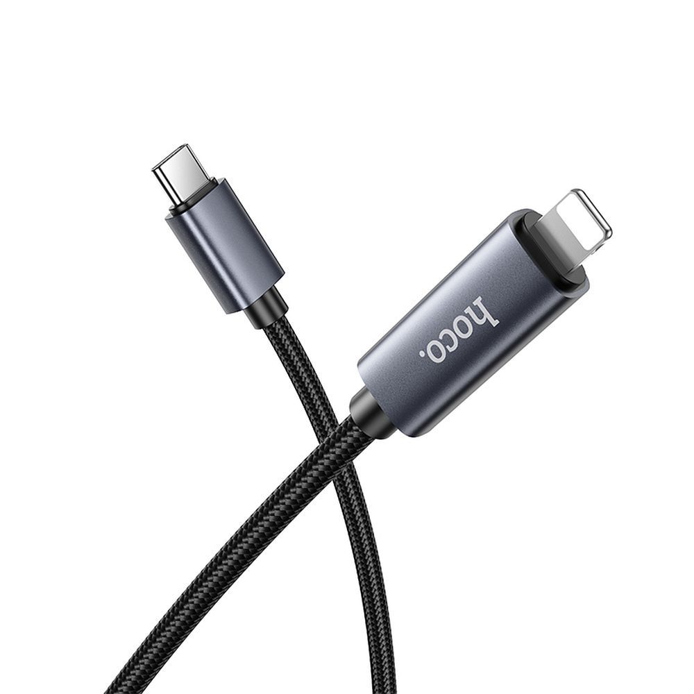 Hoco X112 USB-C – Lightning PD 27W gyorstöltő kábel digitális teljesítménykijelzővel – 2. kép