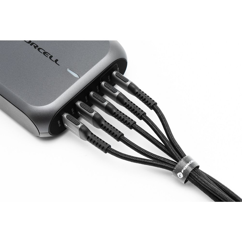 Forcell F-Energy C259 USB-C – Lightning Kábel PD 27W, 3A, 1,2m – Cafule fonott gyorstöltő és adatkábel – 4. kép