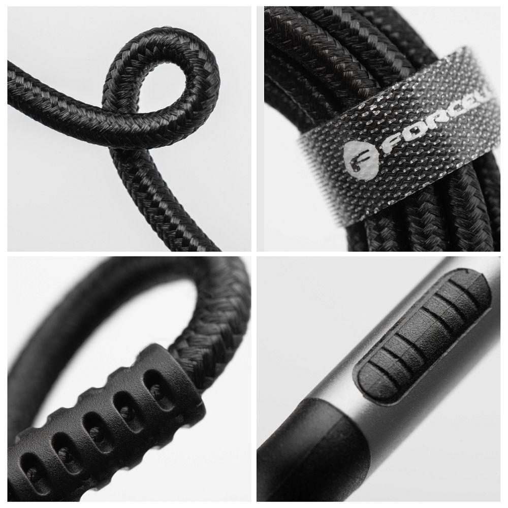 Forcell F-Energy C259 USB-C – Lightning Kábel PD 27W, 3A, 1,2m – Cafule fonott gyorstöltő és adatkábel – 9. kép