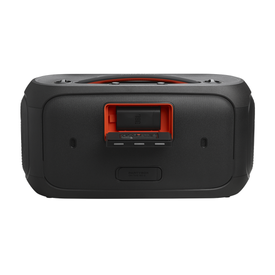 JBL PartyBox On-The-Go 2 Bluetooth partyhangszóró – 100W teljesítmény, fényshow, vezeték nélküli mikrofon, IPX4 védelem – 4. kép