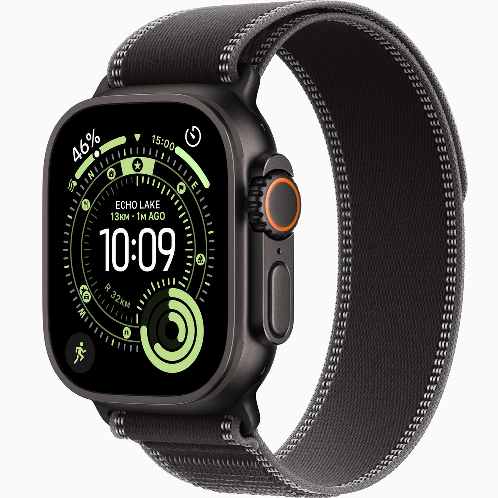 Black Titanium Case, Black/Charcoal Trail Loop - S/M
