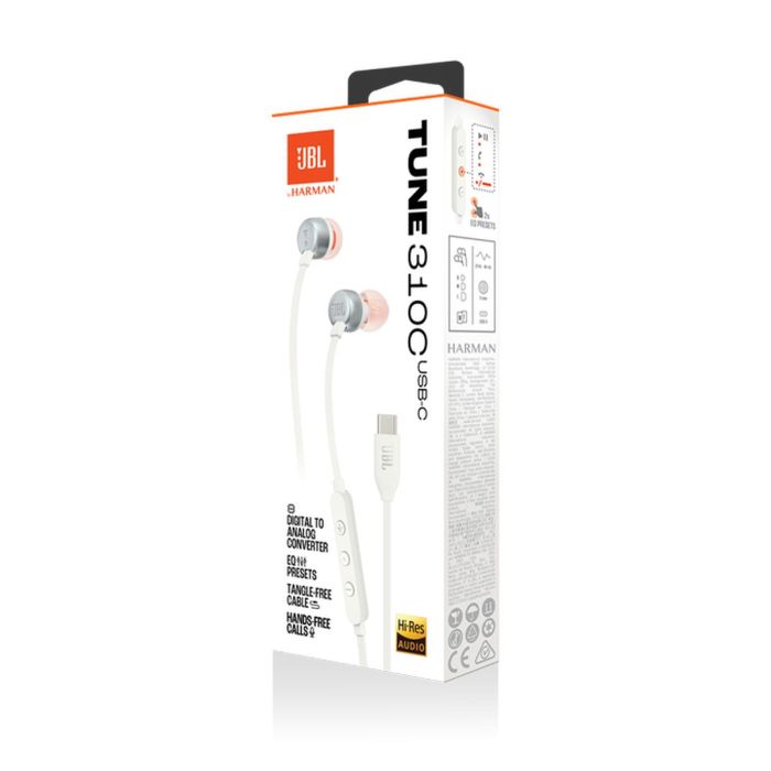 JBL Tune 310C USB-C Vezetékes Fülhallgató Mikrofonnal – Hi-Res Audio és JBL Pure Bass Sound – 7. kép
