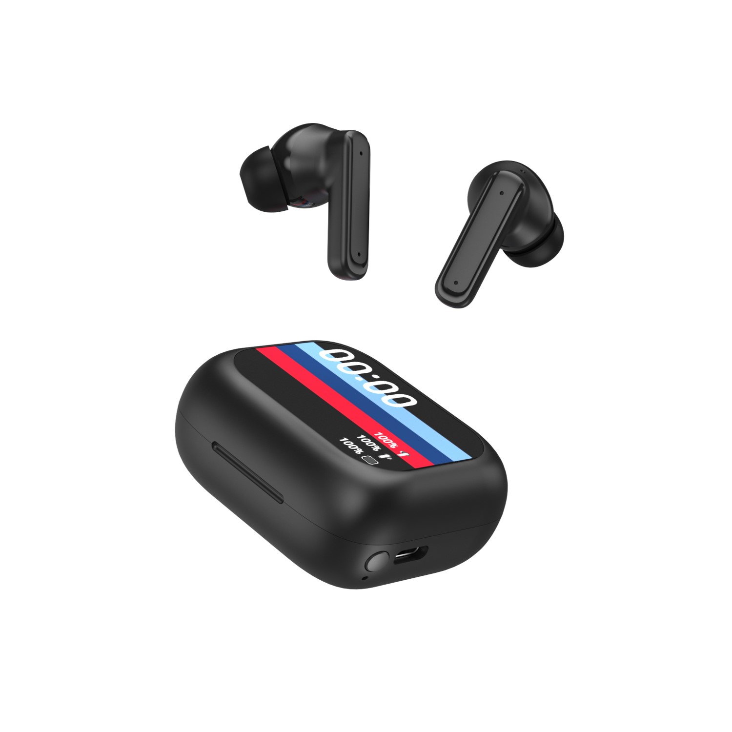 Forever  TWSS-500 Bluetooth fülhallgató - ANC + ENC, érintőkijelzővel – 3. kép
