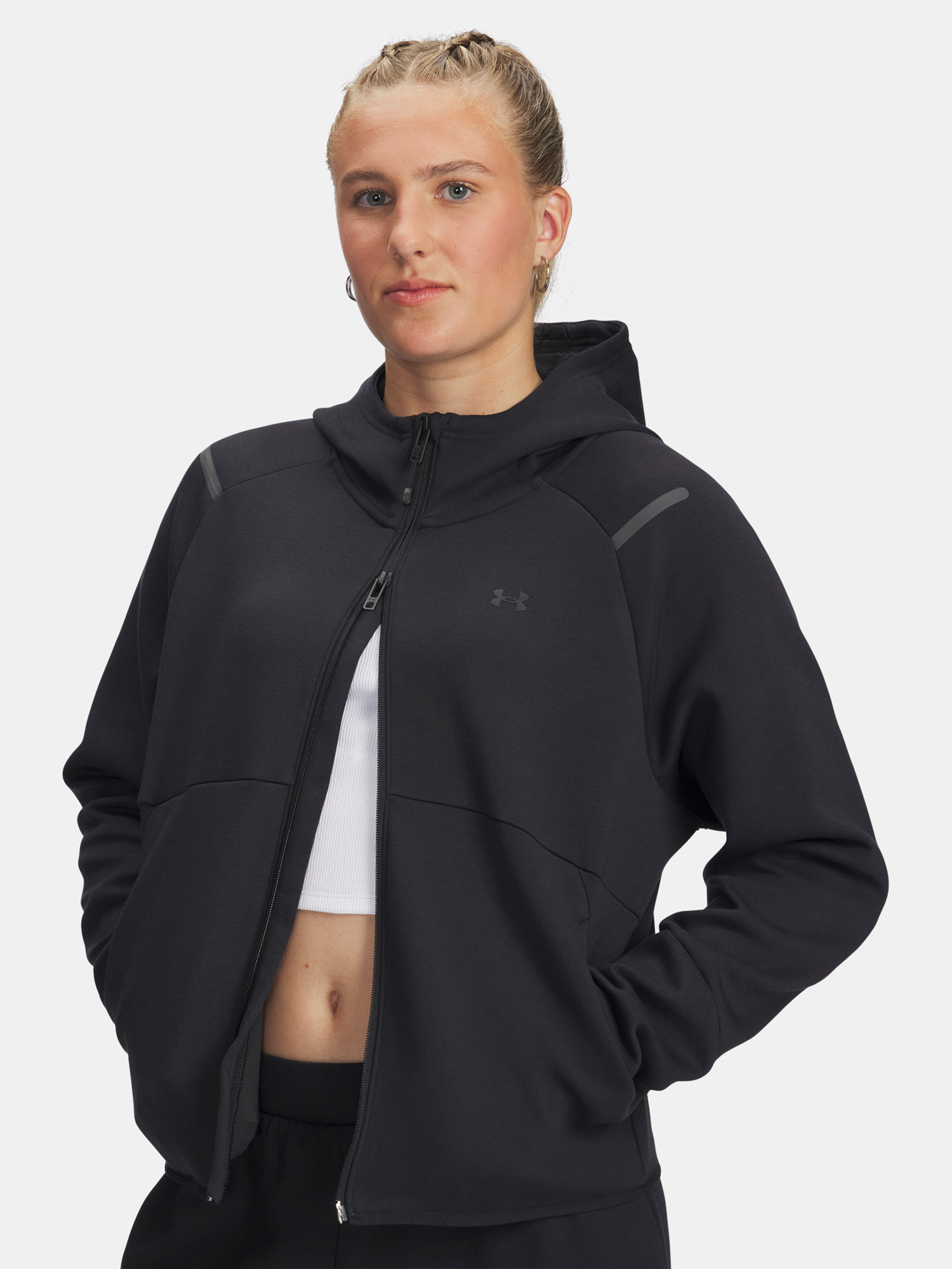 Under Armour Női Cipzáras Pulóver Unstoppable Flc FZ