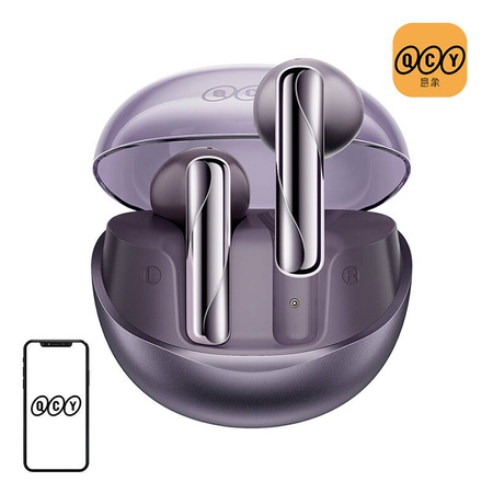 QCY AilyBuds Clear T32 TWS vezeték nélküli fülhallgató, Bluetooth 5.3, 13 mm dinamikus driver, ENC zajcsökkentés