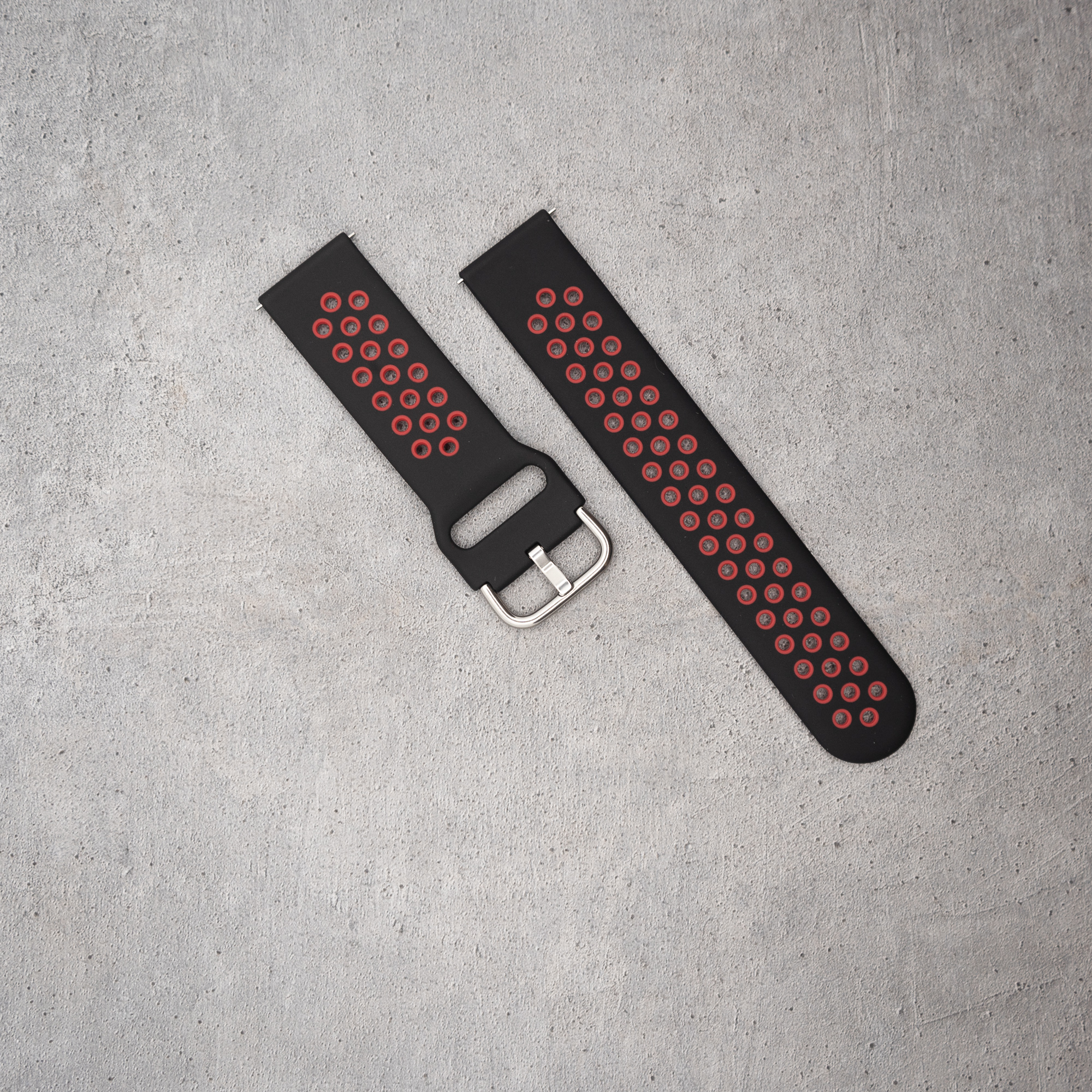 Szilikon Sport Okosóra Szíj – Perforált, 22 mm