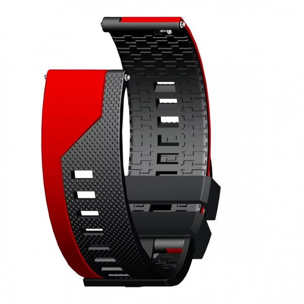 Kétszínű Sport 22mm-es Szilikon Okosóra Szíj
