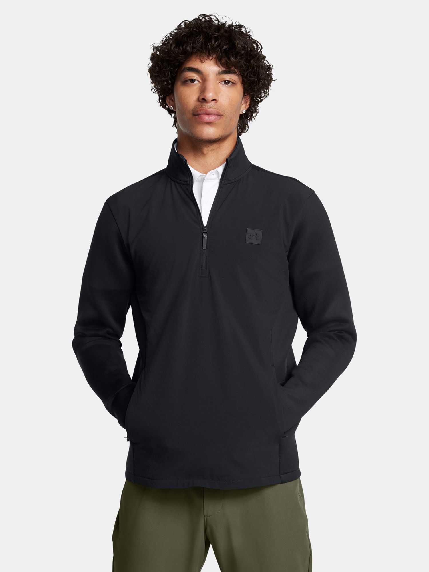 Under Armour Férfi Cipzáras Pulóver UA Drive Pro Storm Hyb HZ
