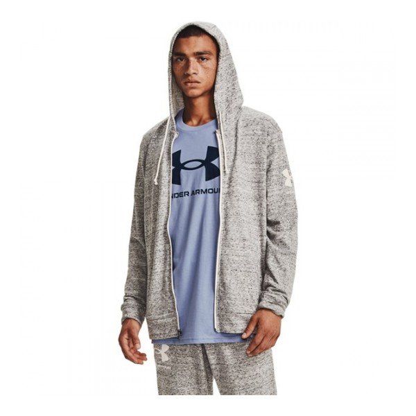 Under Armour Férfi Cipzáras Pulóver UA RIVAL TERRY FZ HD